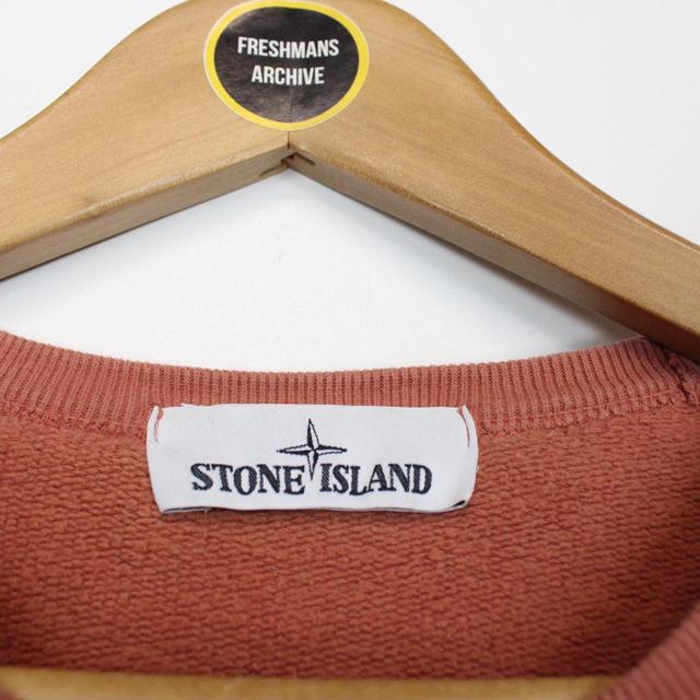 Stone Island AW 2019 Coral Orange Cotton Sweatshirt Jumper