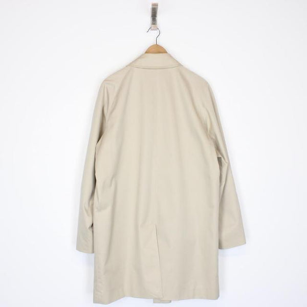 Burberry Beige Nova Check Cotton Single Breasted Trench Coat