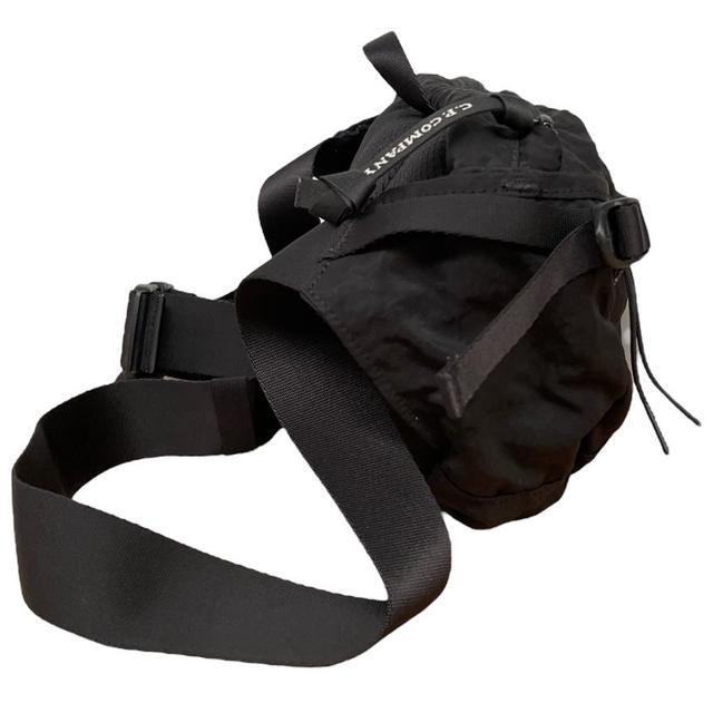 CP Company Black Nylon Lens Crossbody Bag