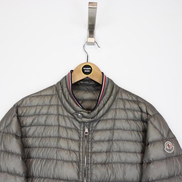 Moncler Garin Grey Longue Saison Quilted Down Jacket