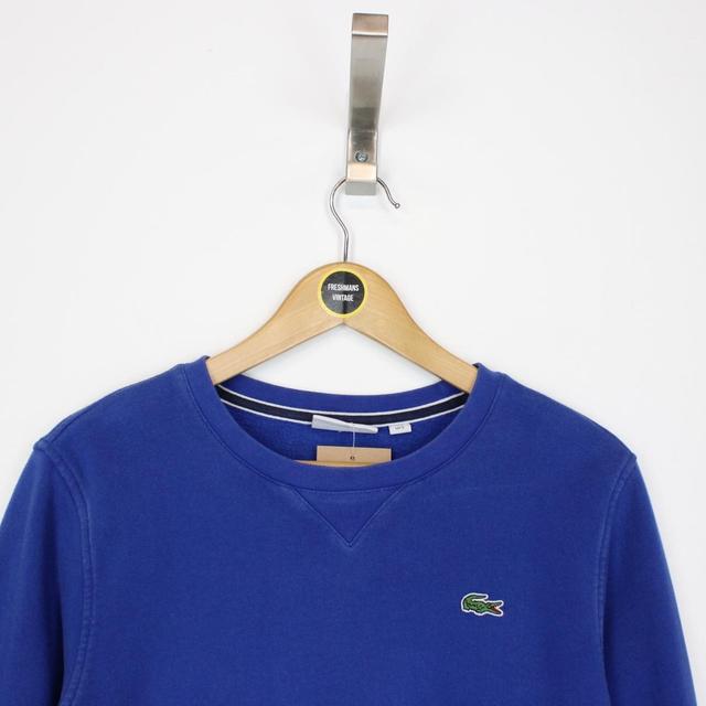 Lacoste Sport Blue Crew Neck Cotton Sweatshirt Jumper