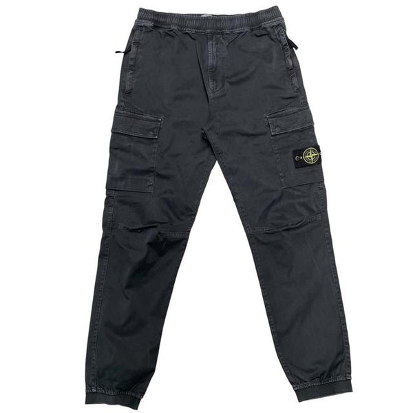 Stone Island AW 2022 Black RE-T Fit Cargo Trousers