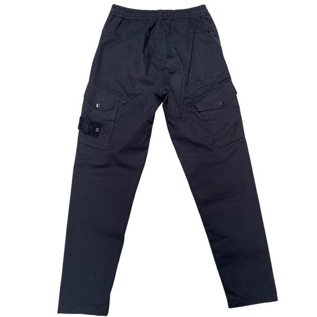 Stone Island Ghost SS 2022 Navy Blue RE-T Fit Cargo Trousers