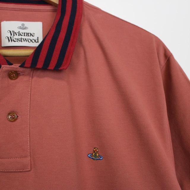 Vivienne Westwood Burgundy Short Sleeve Orb Polo Shirt