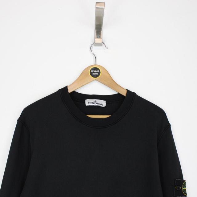 Stone Island SS 2021 Black Cotton Sweatshirt Jumper