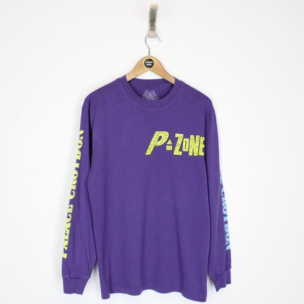 Palace Purple and Yellow P Zone Monster Print Long Sleeve T-Shirt