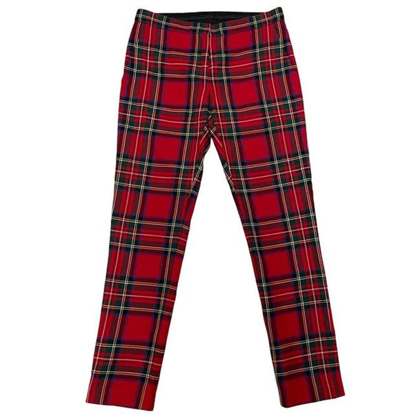 Burberry Multicoloured Tartan Check Wool Trousers