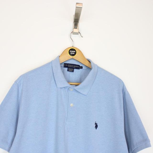 Vintage US Polo ASSN Light Blue Short Sleeve Polo Shirt