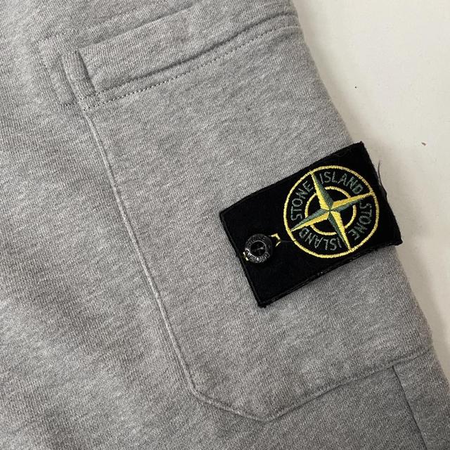 Stone Island AW 2022 Grey Cotton Tracksuit Bottoms / Joggers