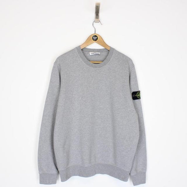 Stone Island SS 2021 Grey Cotton Sweatshirt Jumper