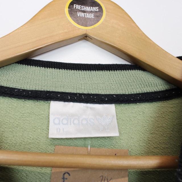 Vintage 90s Adidas Green Spellout Sweatshirt Jumper