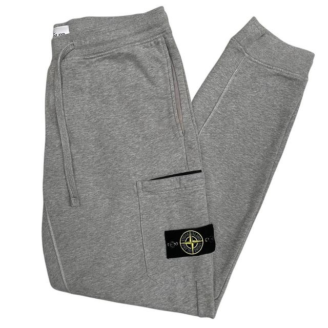 Stone Island AW 2022 Grey Cotton Tracksuit Bottoms / Joggers