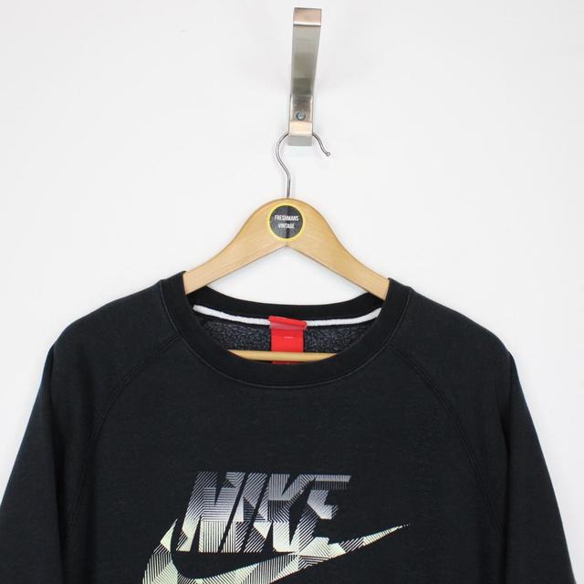 Nike Air Black Crew Neck Spellout Sweatshirt Jumper