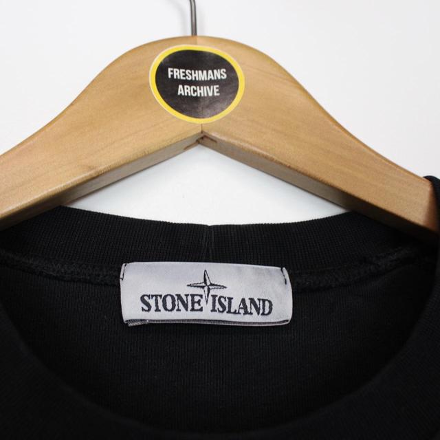 Stone Island Black Cotton Sweatshirt Jumper