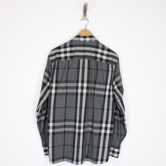 Burberry London Grey Nova Check Long Sleeve Cotton Shirt