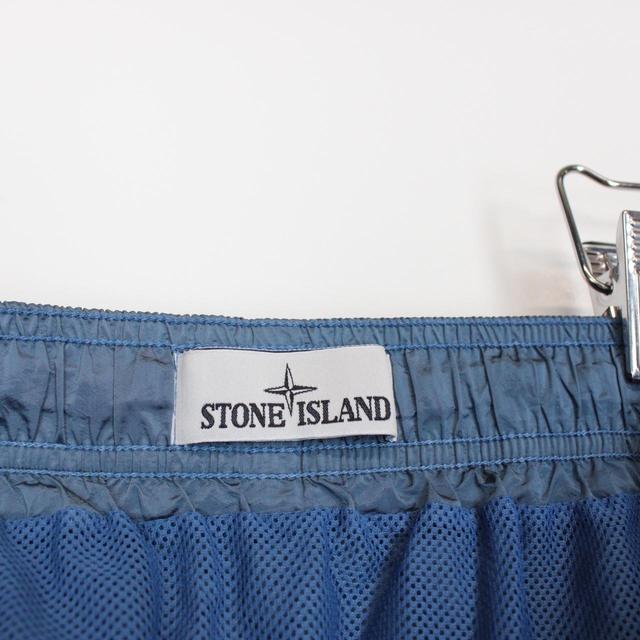 Stone Island SS 2022 Blue Nylon Metal Swim Shorts