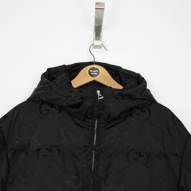 Gucci Black Jumbo GG Monogram Canvas Down Puffer Jacket