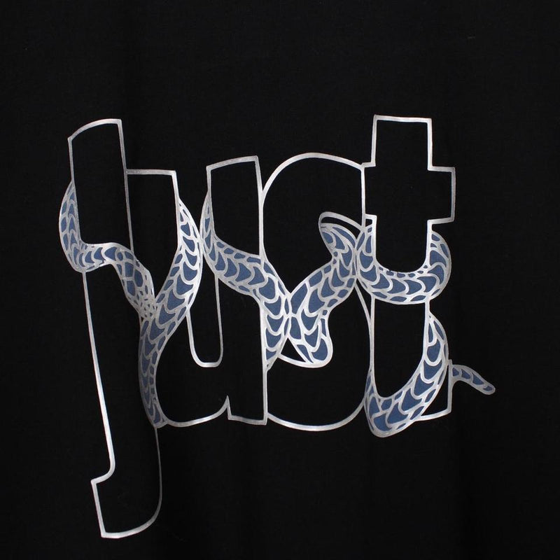 Just Cavalli Snake Wrapped Logo T-Shirt Medium