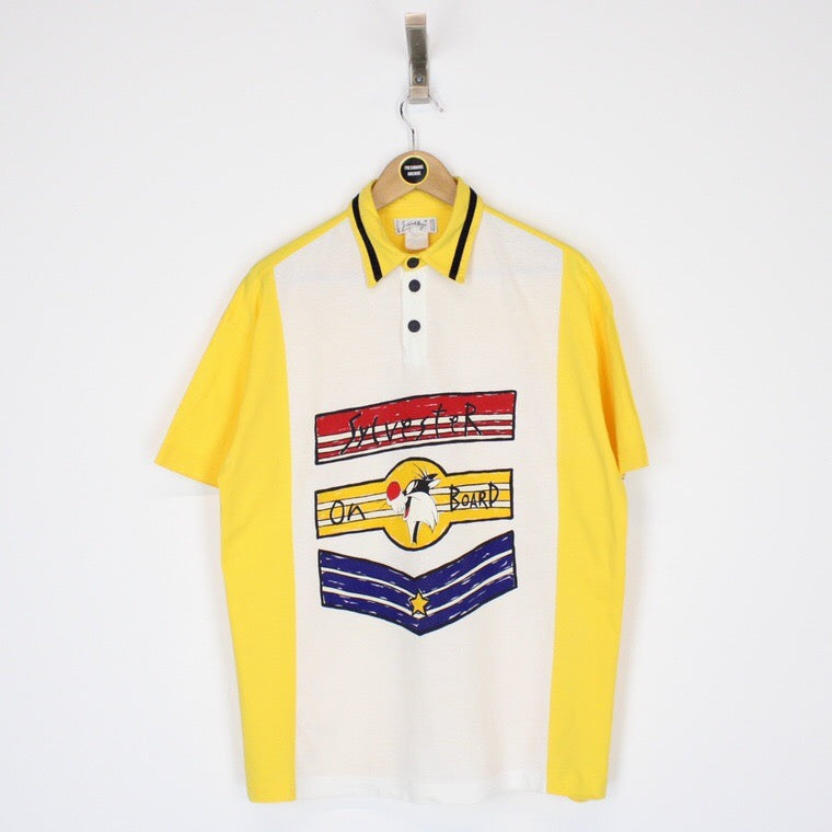 Vintage Castelbajac Looney Tunes Polo Shirt Large