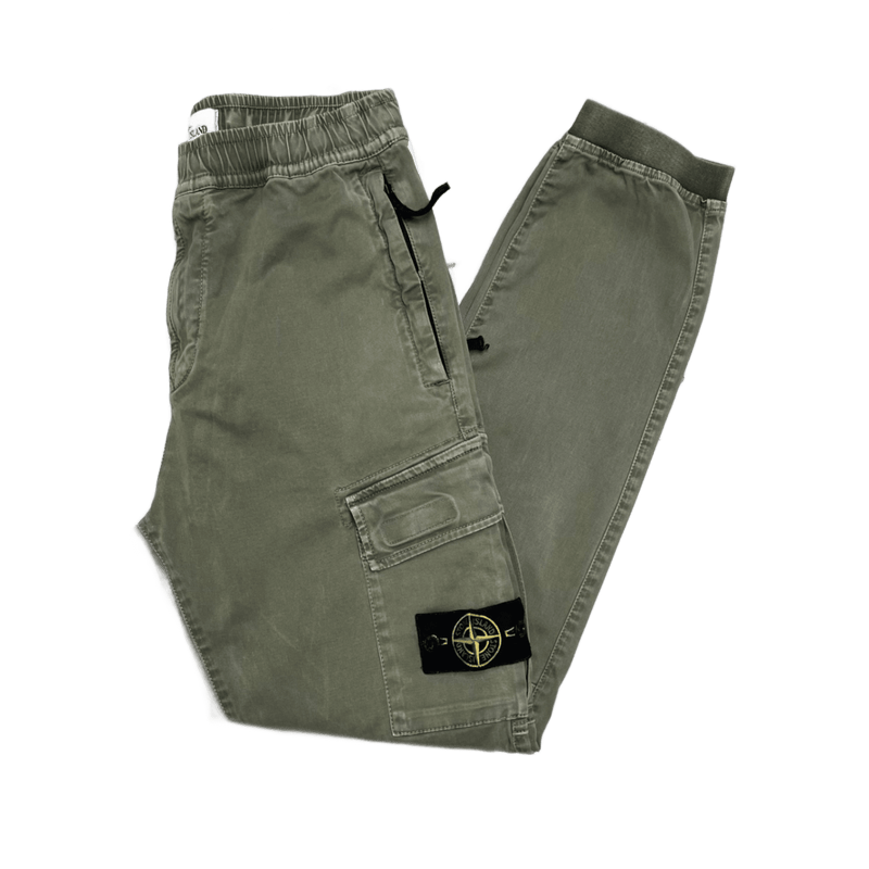 Stone Island AW 2021 Green RE-T Fit Cargo Trousers Small