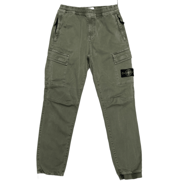 Stone Island AW 2021 Green RE-T Fit Cargo Trousers Small