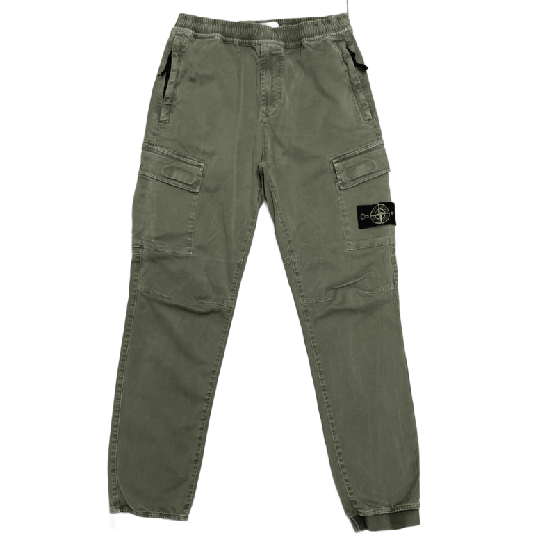 Stone Island AW 2021 Green RE-T Fit Cargo Trousers Small