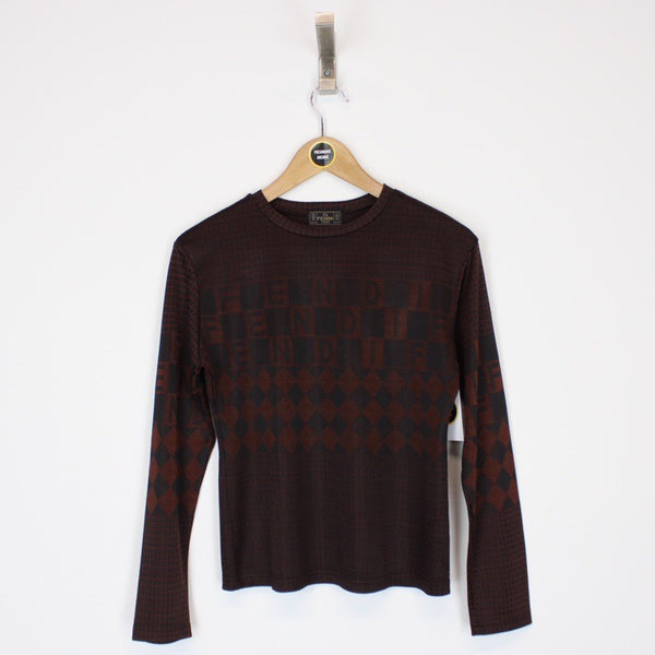 Long sleeve outlet fendi t shirt