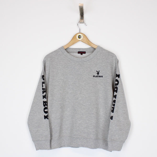 White discount playboy sweatshirt