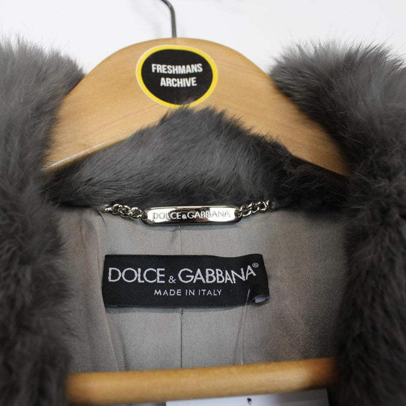 Dolce & Gabbana Rabbit Fur Coat Medium